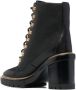 Tory Burch Leren veterlaarzen Zwart - Thumbnail 3