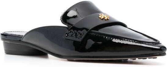 Tory Burch Slippers met lage hak Zwart