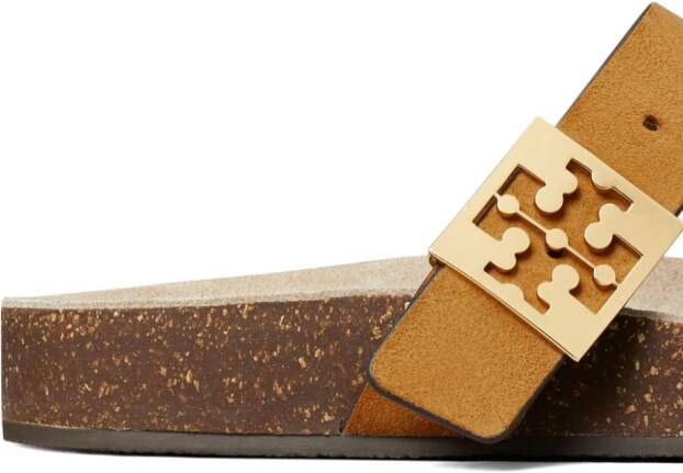 Tory Burch Mellow Thong leren sandalen Geel