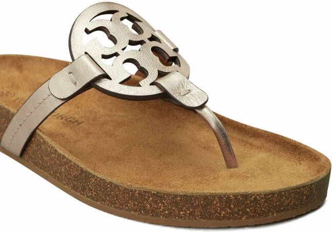 Tory Burch Miller Cloud leren sandalen Goud