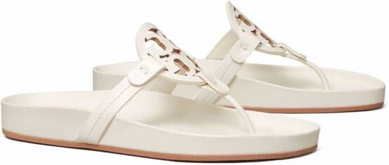 Tory Burch Miller Cloud leren sandalen Wit