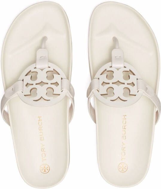 Tory Burch Miller Cloud leren sandalen Wit