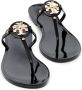 Tory Burch Miller jelly sandalen dames metaal rubberrubber 10 Zwart - Thumbnail 2