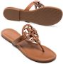 Tory Burch Miller leren sandalen Bruin - Thumbnail 2