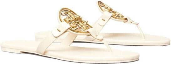 Tory Burch Miller leren sandalen Wit