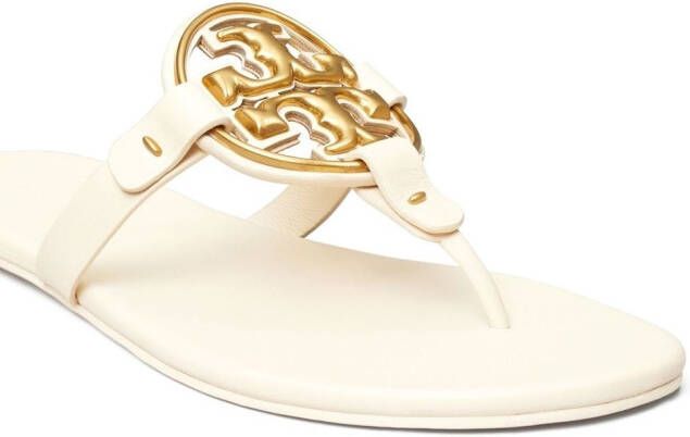 Tory Burch Miller leren sandalen Wit