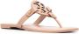 TORY BURCH Lichtbruine T-Medallion sandalen Beige Dames - Thumbnail 21