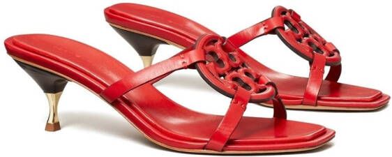 Tory Burch Miller sandalen met lage hak Rood