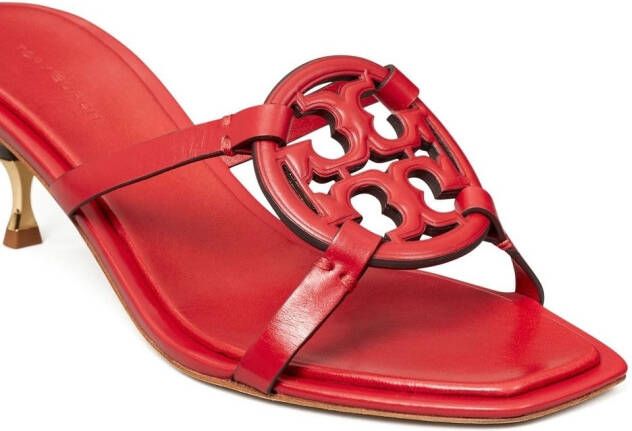 Tory Burch Miller sandalen met lage hak Rood