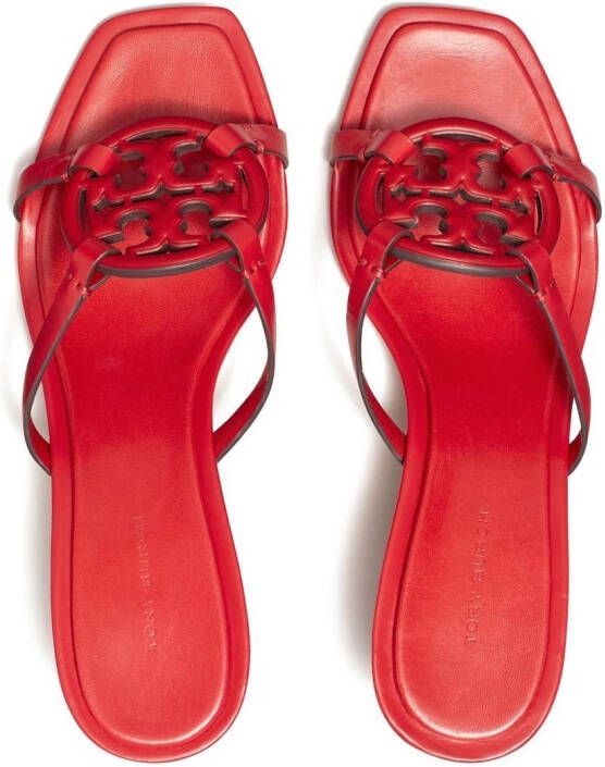 Tory Burch Miller sandalen met lage hak Rood