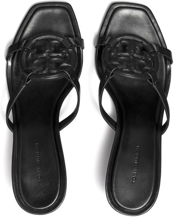 Tory Burch 55 mm Geo Bombe Miller sandalen Zwart