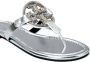 Tory Burch Miller sandalen met logo Zilver - Thumbnail 3