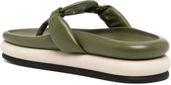 Tory Burch Miller sandalen met logoplakkaat Groen