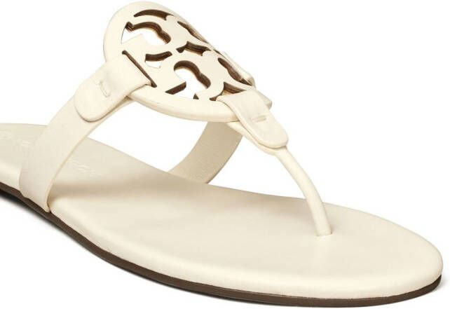 Tory Burch Miller sandalen met teenbandje Beige