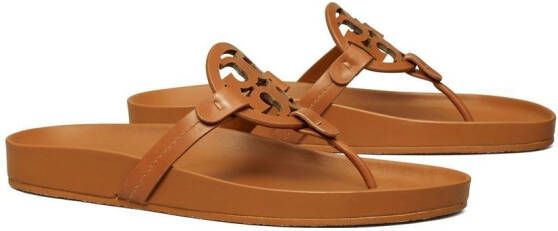 Tory Burch Miller sandalen met teenbandje Bruin