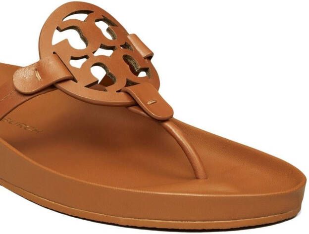 Tory Burch Miller sandalen met teenbandje Bruin