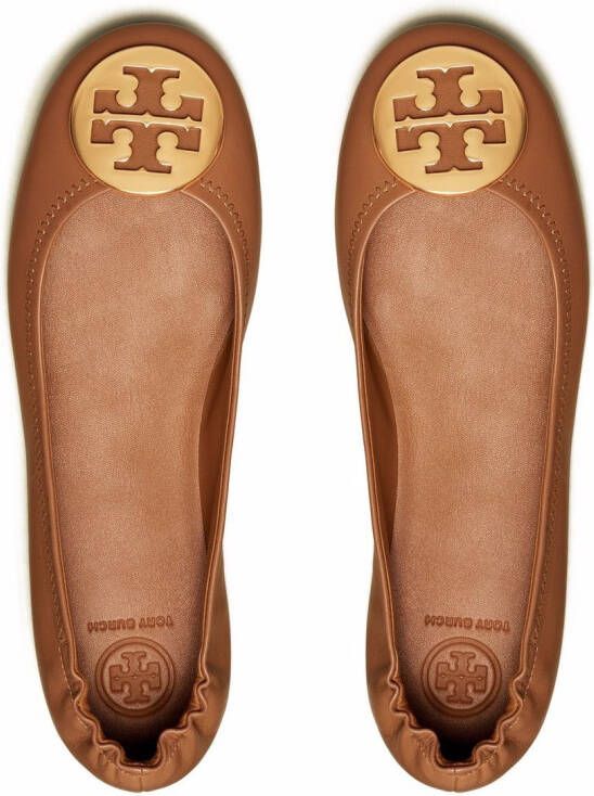 Tory Burch Minnie ballerina's Goud