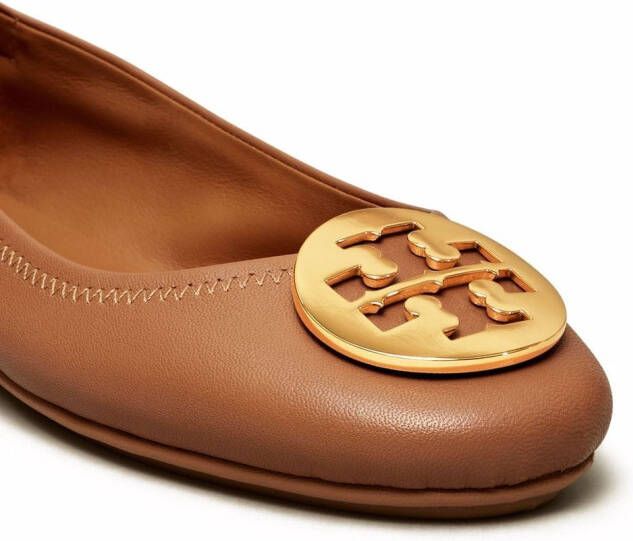 Tory Burch Minnie ballerina's Goud