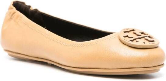 Tory Burch Minnie Trave ballerina's Beige