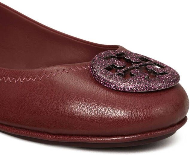 Tory Burch Minnie Travel ballet pumps Rood