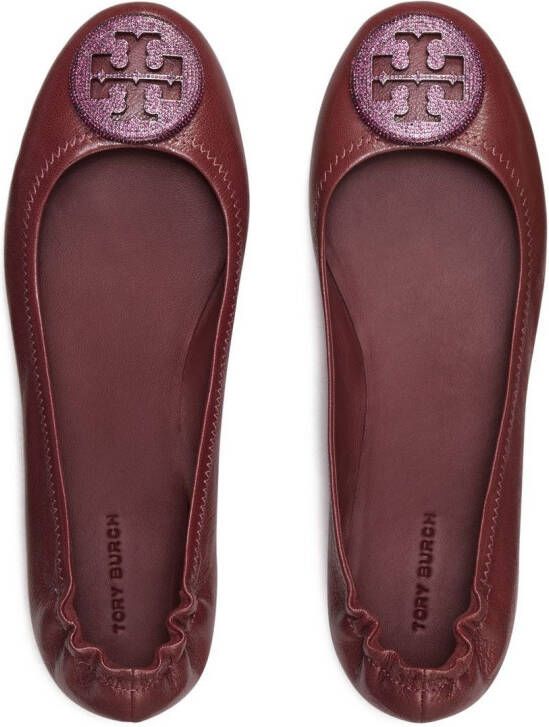 Tory Burch Minnie Travel ballet pumps Rood