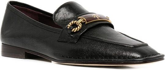 Tory Burch Perrine loafers met logo Zwart