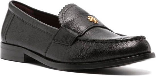 Tory Burch Perry loafers met logoplakkaat Zwart