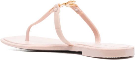 Tory Burch Roxane Jelly slippers met logo plakkaat Roze