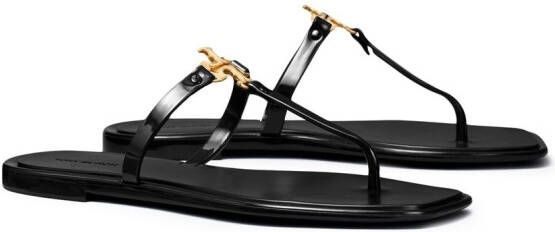 Tory Burch Roxanne Jelly slippers met T-bandje Zwart