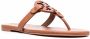 Tory Burch Sandalen met logopatch Bruin - Thumbnail 2