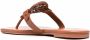 Tory Burch Sandalen met logopatch Bruin - Thumbnail 3