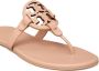 Tory Burch Slippers met logoplakkaat Bruin - Thumbnail 4