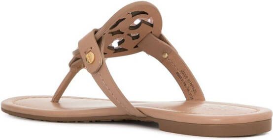 Tory Burch T-medaillon sandalen Beige