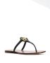 Tory Burch T-medaillon sandalen Zwart - Thumbnail 2