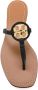 Tory Burch T-medaillon sandalen Zwart - Thumbnail 4