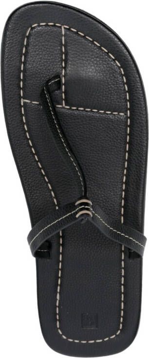 TOTEME Leren sandalen Zwart