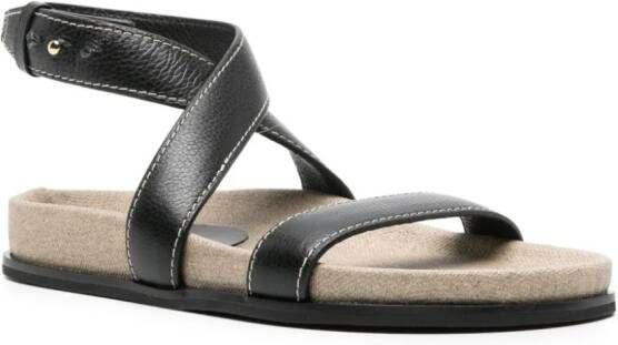 TOTEME The Chunky l leren sandalen Zwart