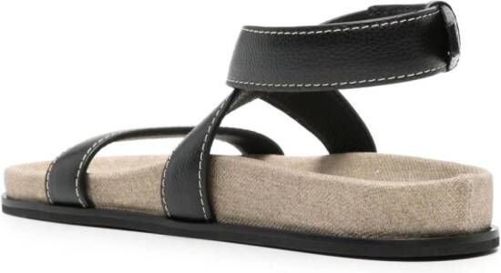 TOTEME The Chunky l leren sandalen Zwart