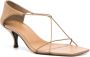 TOTEME The Strappy leren sandalen Beige - Thumbnail 2