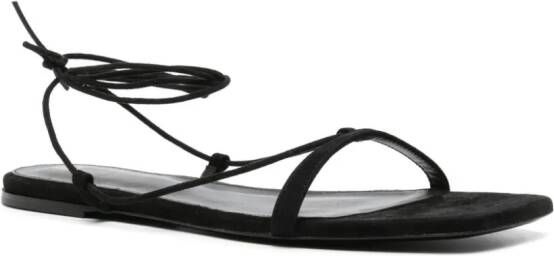 TOTEME Sandalen met striksluiting Zwart