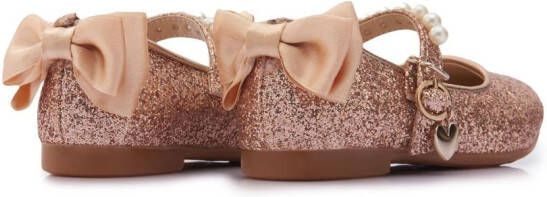 Tulleen Ballerina's met strikdetail Roze