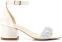 Tulleen Sandalen verfraaid met stras Beige - Thumbnail 2