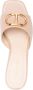 TWINSET Eleanor sandalen met logoplakkaat Beige - Thumbnail 4