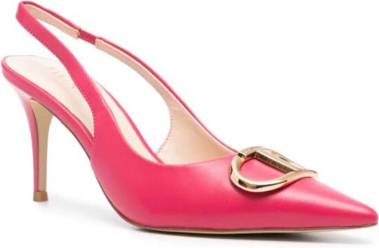 TWINSET Pumps met logoplakkaat Roze