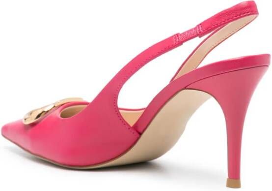 TWINSET Pumps met logoplakkaat Roze