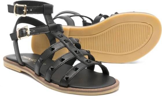 TWINSET Kids Sandalen verfraaid met studs Zwart