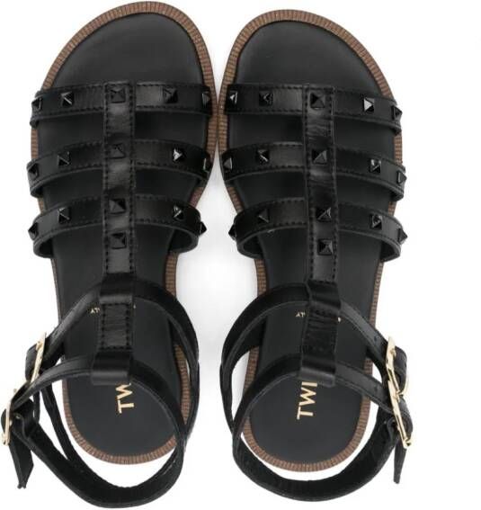 TWINSET Kids Sandalen verfraaid met studs Zwart