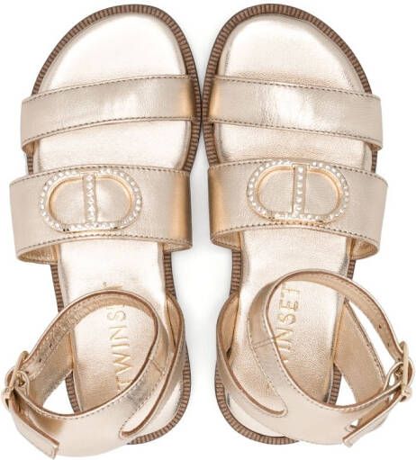 TWINSET Kids Sandalen met bandjes Goud