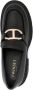 TWINSET Oval T loafers met logoplakkaat Zwart - Thumbnail 4