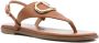 TWINSET Sandalen met gegraveerd logo Bruin - Thumbnail 2